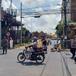 Polsek Abiansemal Gelar Personel Amankan Kegiatan Melasti Masyarakat Di Kecamatan Abiansemal