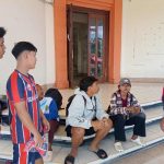 Pengamanan Porjar di GOR Swecapura, Polsek Klungkung Pastikan Kegiatan Berjalan Lancar.