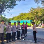 Personel Gabungan Polresta Denpasar Laksanakan Pengamanan Antisipasi Aksi Penolakan Penutupan TPA Suwung