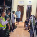 Bhabinkamtibmas Desa Satra Bersinergi Gelar Ronda Malam, Tertibkan Penduduk Pendatang.