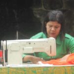 Kembang Pucuk Bordir Ny. Kadek Ariasih, UMKM Persit Kartika Chandra Kirana Cabang XLI Yonzipur 18 PD IX/Udayana