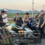 Unit Raimas Sat Samapta Polres Klungkung Patroli Antisipasi Balap Liar di Area Jembatan Merah