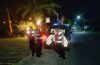 Antisipasi Kerawanan Malam Hari, Polsek Abiansemal Gelar Patroli Strong Point Di Jalur Sepi