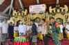 Bhabinkamtibmas Desa Kutampi Hadiri Pelantikan Bendesa Adat Mastulan.