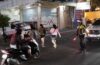 Wujudkan Kamseltibcarlantas Unit Lantas Polsek Kuta Utara Patroli  Dan Sebrangkan Pejalan Kaki