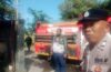 Respon Cepat Hotline 110 Polri, Polsek Denpasar Utara Tangani Kebakaran Kantin SMPN 2 Denpasar