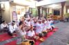 Perkuat Sradha Bhakti, Personel Polsek Dentim Gelar Doa Bersama Rainan Purnama