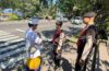 Sat Samapta Polres Klungkung Laksanakan Patroli Dialogis dan Pengaturan Lalu Lintas di Pura Goa Lawah.