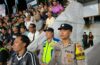 Kapolsek Nusa Penida Pimpin Langsung Pengamanan Turnamen Voli Porbaja Cup III