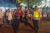 Kapolsek Banjarangkan Pimpin Pengamanan Pementasan Calonarang di Desa Tusan.