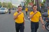 Kapolsek Mengwi Pimpin Kegiatan Olahraga Jalan Santai Tingkatkan Kebugaran Personel