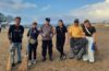 BHABINKAMTMAS DESA SANUR KAUH DUKUNG GOTONG ROYONG KEBERSIHAN DI KAWASAN PANTAI MERTASARI