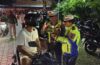 Malam Minggu Polsek Kuta Utara di Backup Polres Badung Perketat Pemeriksaan Kendaraan Bermotor.