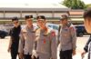 Wakapolda Bali Sambut Kedatangan Kapolri di Base Ops Lanud I Gusti Ngurah Rai dalam Rangka Pendampingan Kunjungan Kerja Presiden RI