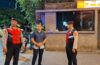 Patroli di Jalan Pemelisan Tibubeneng  Polsek Kuta Utara Imbau Warga Jaga Kamtibmas