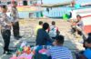 Sampaikan Pesan Kamtibmas, Polsek Kawasan Pelabuhan Benoa Laksanakan  Patroli Jalan Kaki