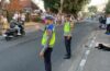 Polsek Kuta Utara Amankan Kegiatan Perang Ketupat Di Pura Puseh Lan Desa Padang Luwih.